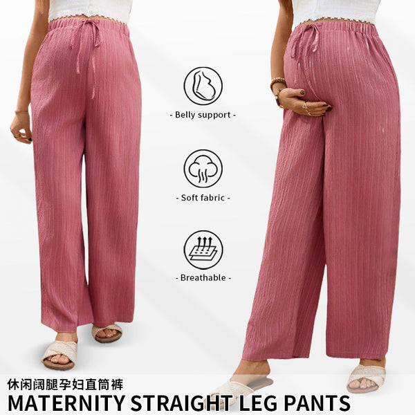European and American   women's casual wide-leg trousers loose and drape maternity pants wear spring and autumn styles