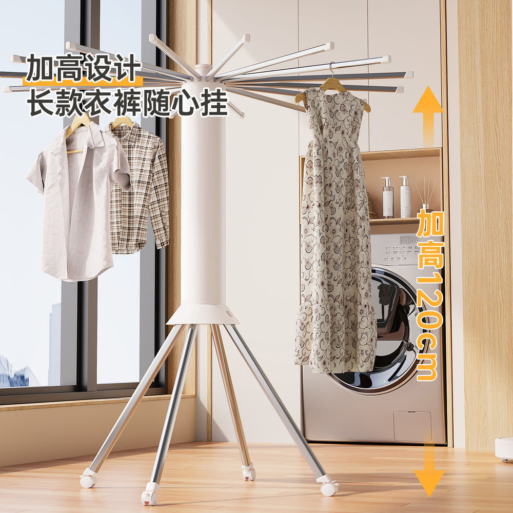 Octopus clothes drying rack, floor-standing, installation-free, multi-functional, foldable, balcony drying rack, indoor clothes drying tool