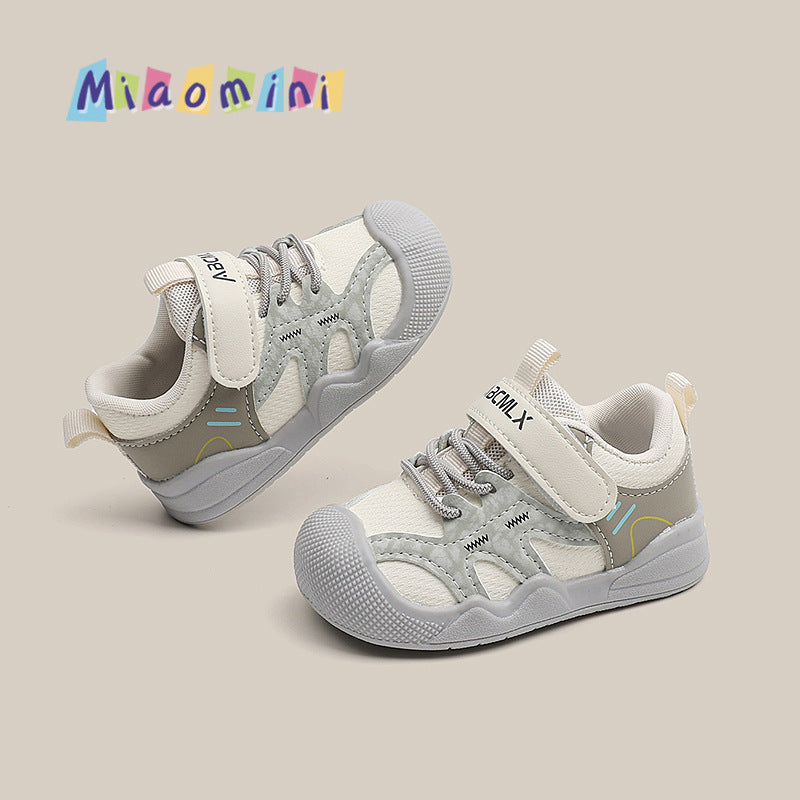 new toddler shoes, baby soft sole non-slip spring/autumn shoes, breathable athletic shoes for baby boys and girls, anti-slip heel design