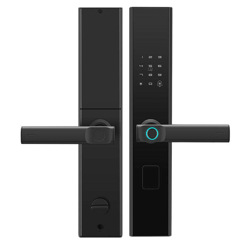 New aluminum alloy waterproof smart fingerprint lock with semiconductor fingerprint recognition, mobile app remote access, and backup key
