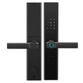 New aluminum alloy waterproof smart fingerprint lock with semiconductor fingerprint recognition, mobile app remote access, and backup key