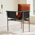 New stainless steel dining chair - modern luxury, high-end backrest, italian designer style, premium restaurant table chair