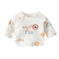 Babibele newborn half-back romper - autumn/winter quilted baby top - newborn infant monk suit - baby clothes