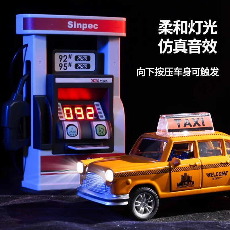 Large alloy taxi kids car thunderbird taximeter taxi model artificial sedan male 1-6 toy car