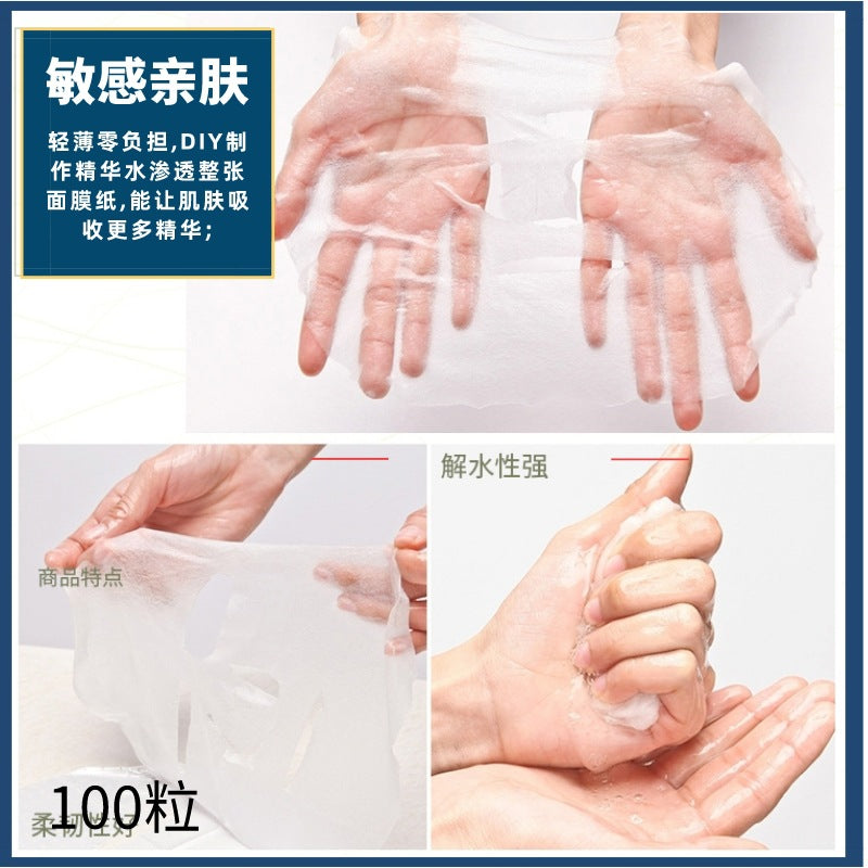 disposable diy facial mask capsules, specially designed for beauty salons, ultra-thin hydrating water mask, breathable compressed type