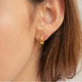 European and american cross-border fashion versatile hoop earrings exquisite mini ear cuff earrings 2024 summer new women's jewelry