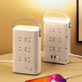 Vertical socket panel multi-hole office power strip for home tower type with night light multi-function power strip with usb multi-purpose