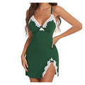 European and american new sexy lace slip dress - seductive backless lingerie nightgown - sexy nightdress
