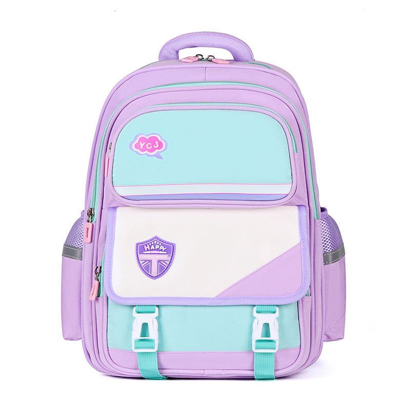 New 2023 primary school schoolbag for grades 1-6, light burden reduction and spine protection, large-capacity boys and girls double shoulder schoolbag