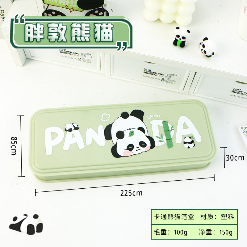 Pencil bag custom advertising new cartoon  primary and secondary school students cute cartoon stationery box manufacturers wholesale printing logo