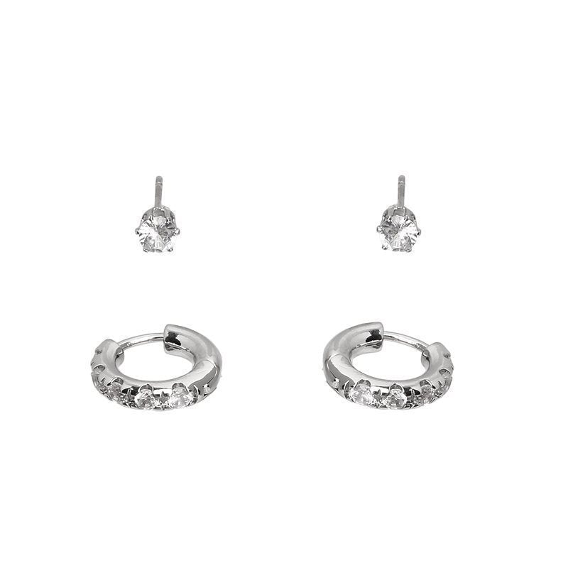 Tiktok viral: ultra-sparkling zircon earrings - women's luxury, unique, high-end hoop earrings. chic, sweet & edgy, influencer-approved, exquisite clip-on earrings