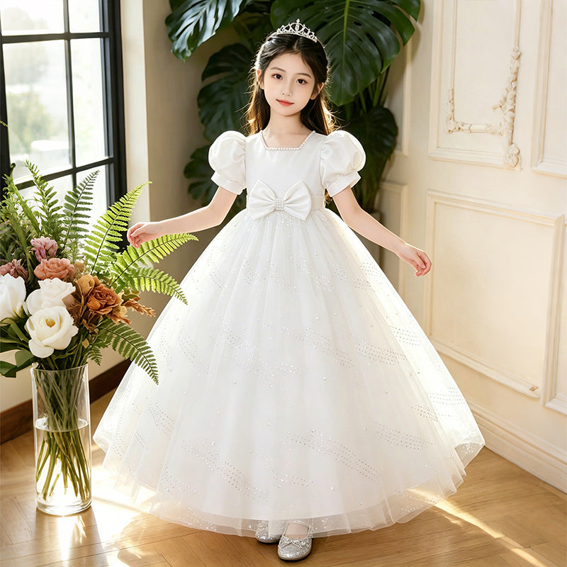 Girls' dresses: new summer  collection - forest-inspired tulle princess dress for piano recitals, birthday parties, children's hosts, and children's day celebrations