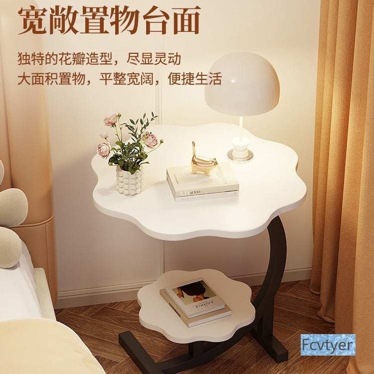 Simple bedroom bedside cabinet solid wood for home storage rack bedroom bedside cabinet replacement living room small side table assembly