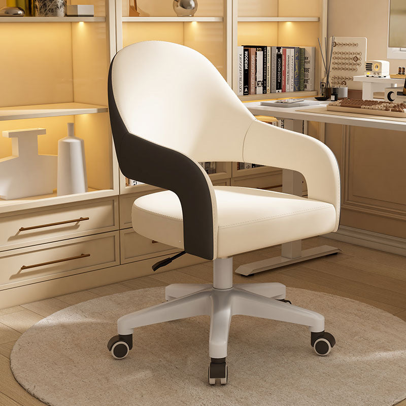 Comfortable designer adjustable height home office chair for bedroom, makeup desk, computer study, and writing desk - swivel chair