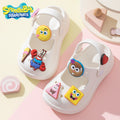 Spongebob squarepants new family kids clogs - thick sole, height increasing, outdoor wear, summer anti-slip, anti-odor beach sandals and slippers