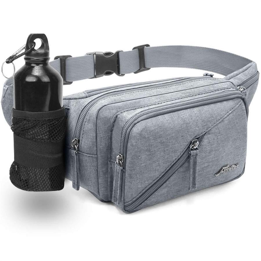 hot-selling men's and women's waist bag with water bottle holder, multi-purpose crossbody bag, fashionable waist bag, men's chest bag, water bottle bag