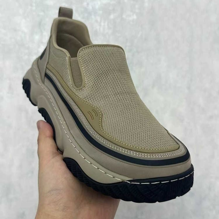 New spring breathable slip-on shoes 2026 - versatile loafers for men, trendy thick-soled casual shoes for outdoor wear, durable and stylish