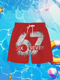 Boys' beach shorts and swim trunks for older kids, perfect for casual summer fun.