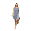 Amazon tiktok pinduoduo export summer sleeveless denim tank dress u-back denim skirt with slit
