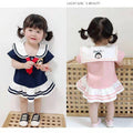 Summer lightweight baby romper: chic, preppy style short-sleeve jumpsuit for baby girls - perfect for outings, trendy outfit, and fashionable onesie