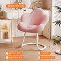 Cosmetic chair small apartment simple petal chair home fabric leisure back chair cream style dressing table chair cross-border