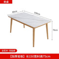 For home slate dining table and chair combination scandinavian dining table and chair restaurant solid wood dining table table and chair rectangular table and chair