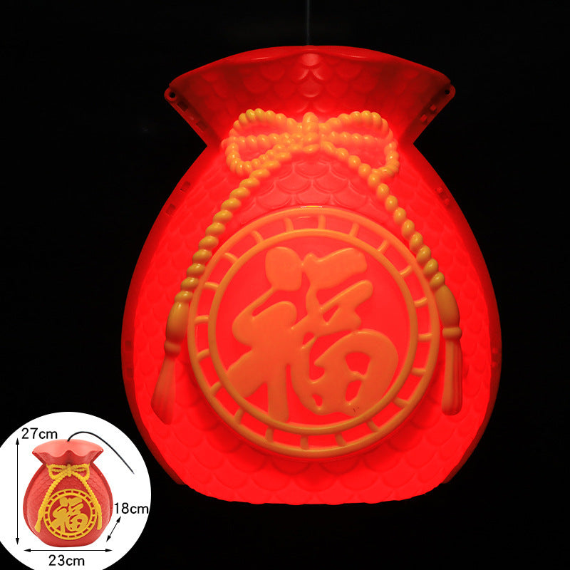 LED lucky bag light landscape light luminous outdoor waterproof project lighting light, street hanging tree decorative lights lucky bag light