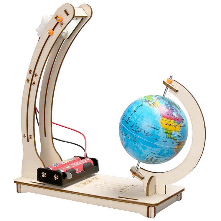 Science experiment DIY earth day and night alternation demonstration model technology small production, children's handmade teaching aids material package