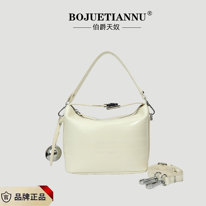 Best selling bell eel pattern lunch box bag 2025 new versatile satchel crossbody bag underarm versatile shoulder handbag