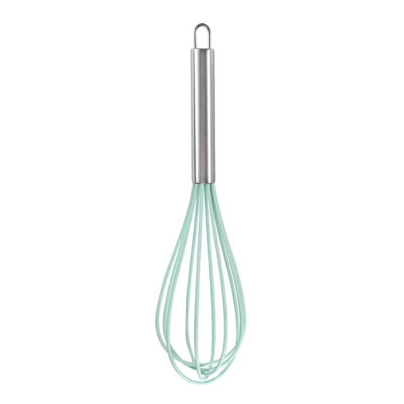 Stainless steel silicone whisk - manual egg beater - baking tool - cream whipper