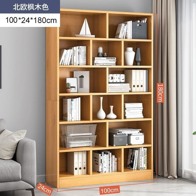 Bookshelf floor-standing storage rack living room for home wall-mounted storage cabinet storage cabinet office filing cabinet simple bookcase