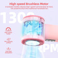 high-speed handheld cooling fan usb rechargeable mini digital display turbine violent high wind small fan s006