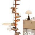 Rotating invisible bookshelf floor-standing trendy iron art creative storage aromatherapy shelf flower stand indoor home use other