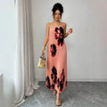 fashion hot-selling suspender skirt for women with adjustable shoulder straps looseprintinglong
