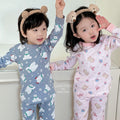 Kids' fall/winter thermal underwear set - warm base layer for boys and girls, perfect for home wear (sizes for toddlers to big kids)