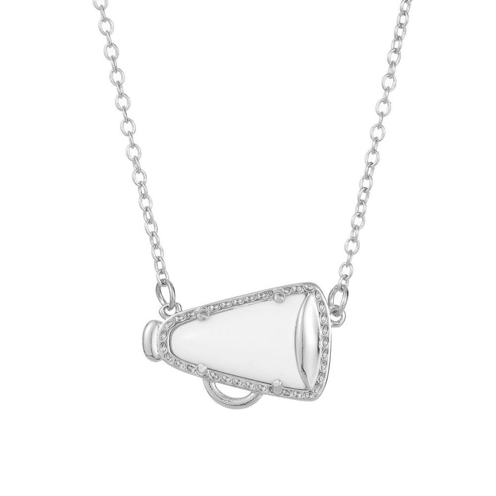 Amazon's new cheer up horn pendant necklace cheerleading support gift necklace with blessing card for women