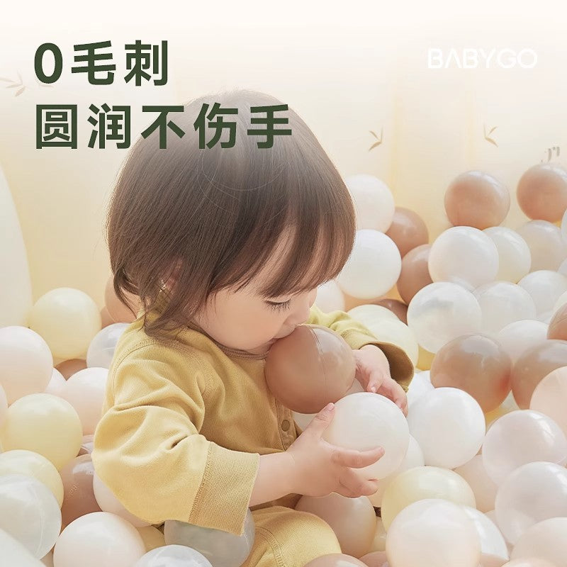 BABYGO Ocean Ball Pool Baby Indoor Toys Elastic Infant Children Thickened Safe and Odorless Babies Can Bite Waves