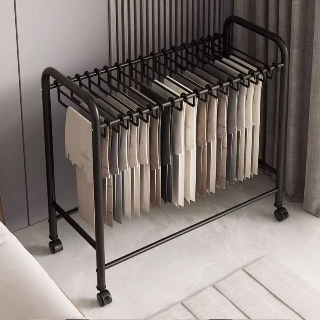 Pants rack storage artifact multi-functional removable household wardrobe multi-layer seamless large hanger pants hanger storage rack