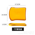 Toast breakfast plate creative ceramic bread plate household western food plate breakfast plate cheesecake plate wholesale