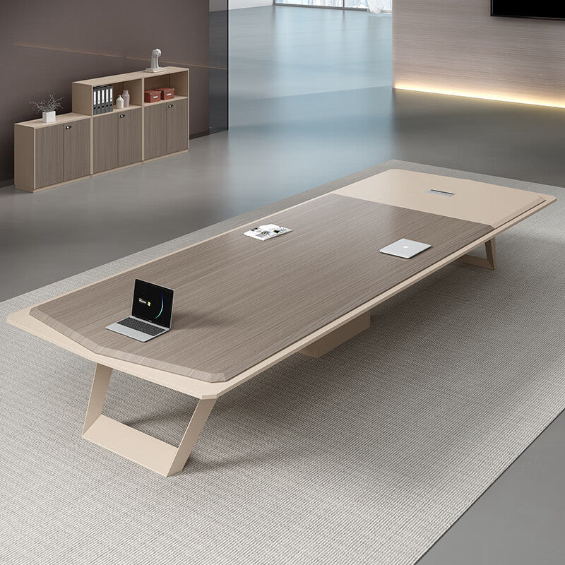 Saint li painted conference table long table large office bench table and chair combination negotiation reception