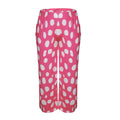 P5103 plus size women's casual wide-leg pants - elastic waist, letter & geometric floral print, cross-border fashion