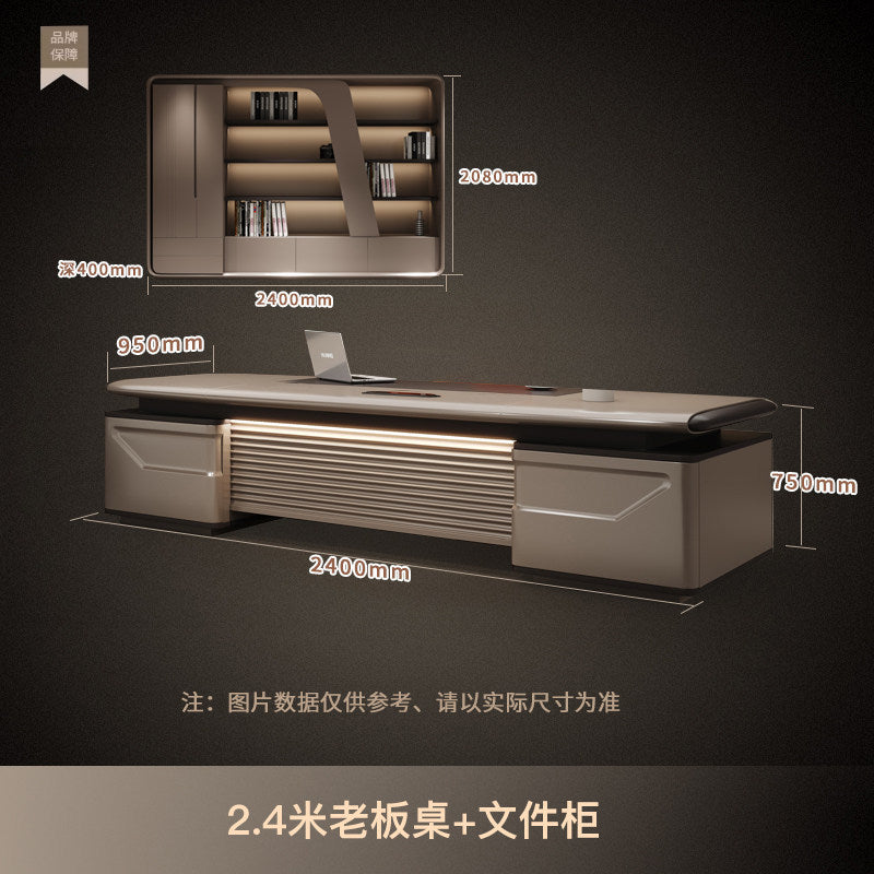 Saint li accessible luxury boss president manager supervisor desk executive desk casual modern thickened paint office desk chair
