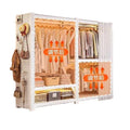 Thickened shelf all steel wardrobe wardrobe open simple bedroom walk-in closet floor hanging clothes rack butterfly hole clothes rack