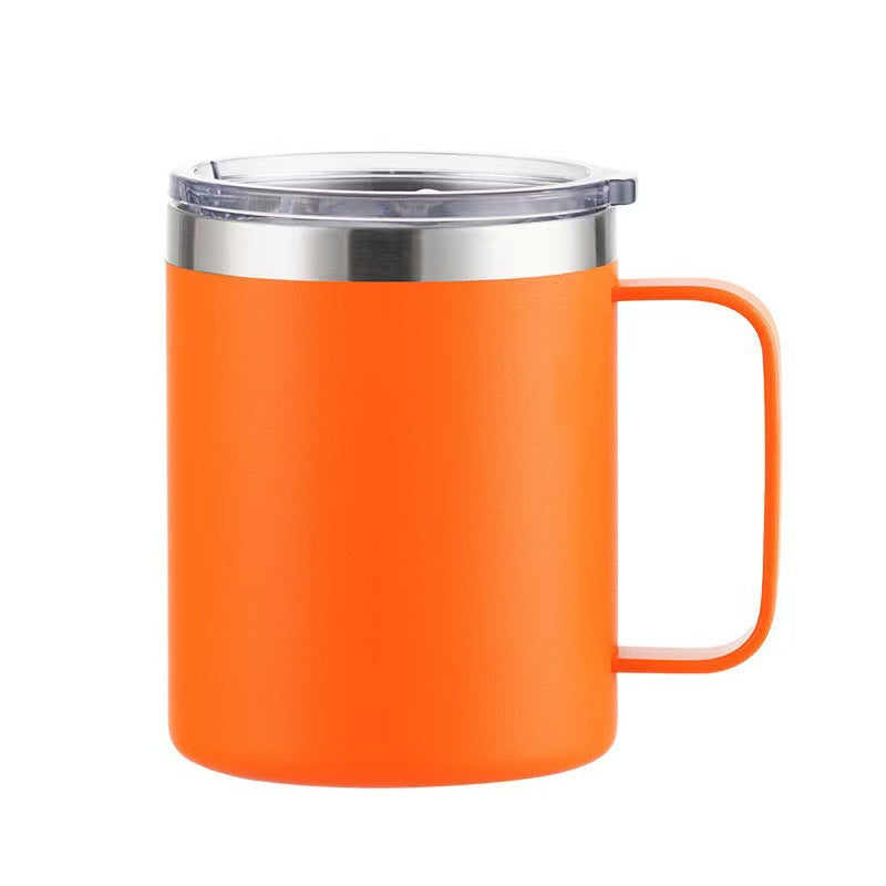 spray plastic 12oz stainless steel mug casual business coffee cup personalized sublimation thermos cup wholesale