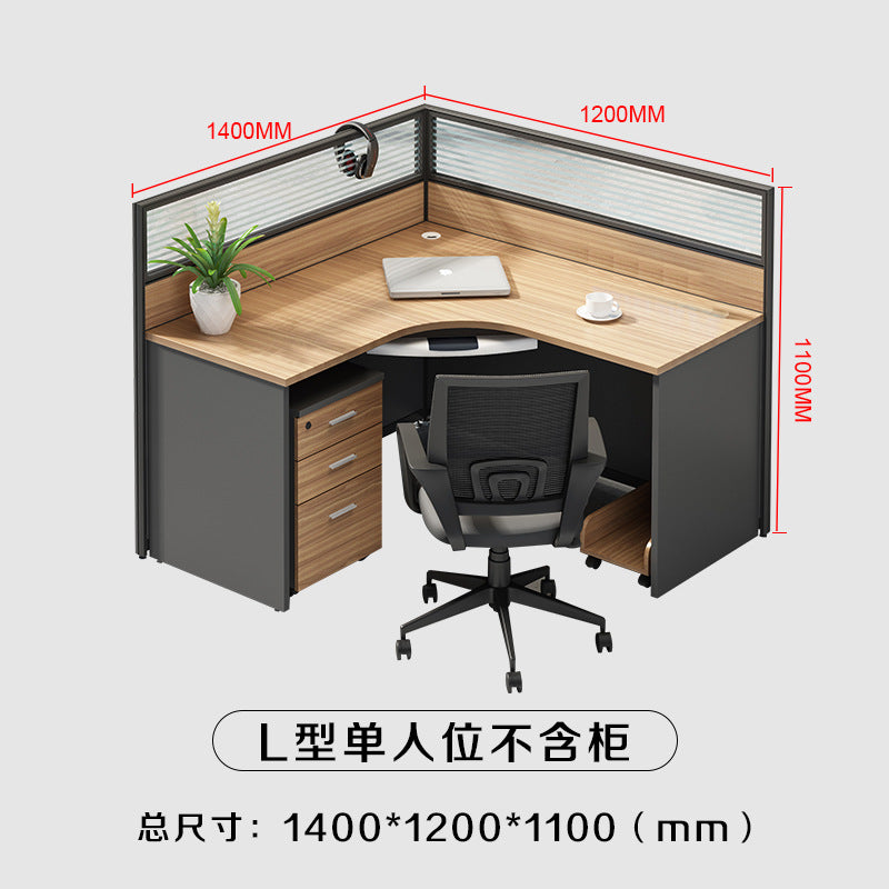Staff desk and chair combination screen four-person employee booth casual modern partition office workstation desk