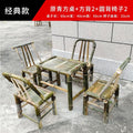 Bamboo chair, bamboo table, bamboo stool, back chair, handmade for homekids small bamboo stool, woven jiangxi rural old-fashioned bamboo chair and stool