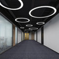 Led ring light pendant lamp - modern shop creative office minimalist trendy circle project ring light