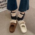Trendy casual bear slippers for women - new autumn/winter collection, perfect for outdoor wear, dorm room, warm and thickened lambswool cotton shoes, couple's style