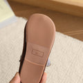 Vancahao girls' korean style velvet cartoon princess shoes,  spring new collection, single shoes, children's bowknot leather shoes