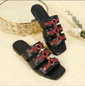 2025 new flat retro roman sandals and slippers - women's comfortable high-end flat heel slippers for wholesale
